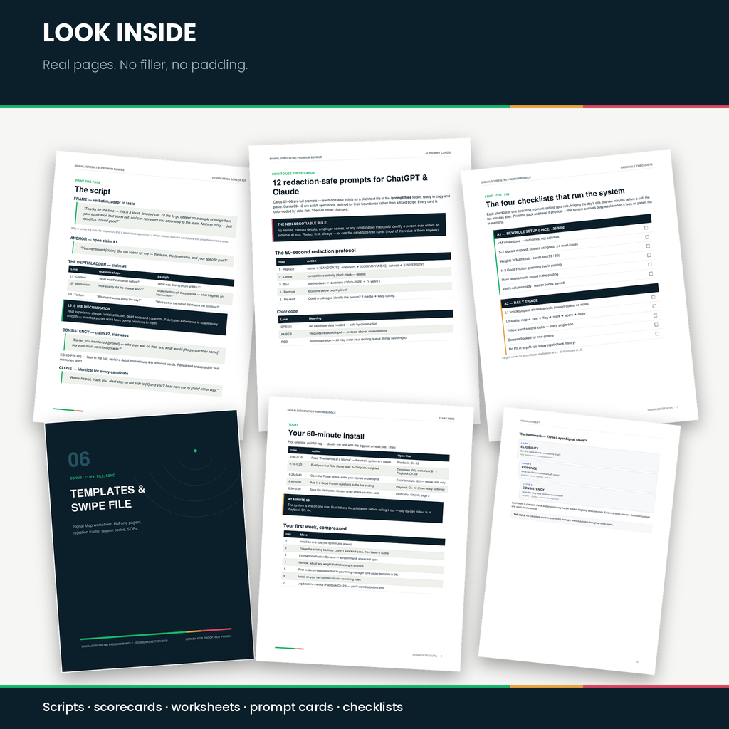 SignalScreen™ Premium Bundle – AI Applicant Triage System